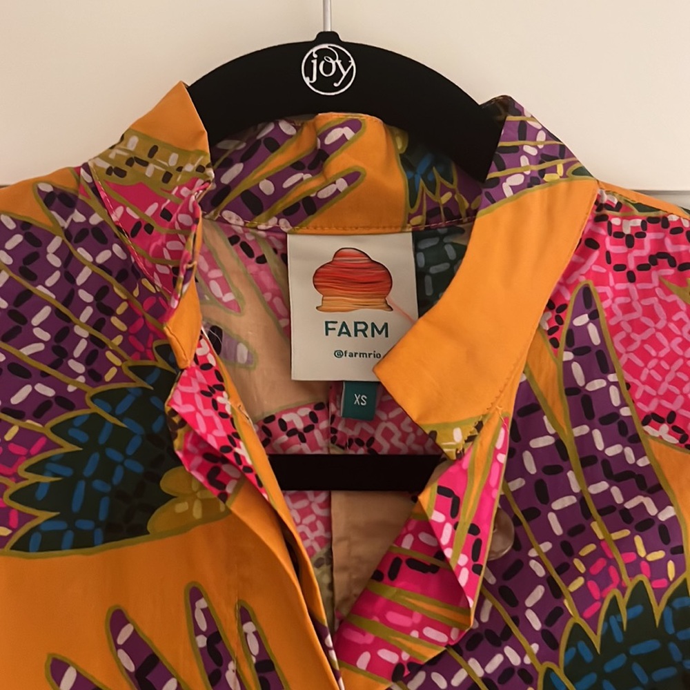 Farm Rio colorful belted dress XS - Picture 3 of 9